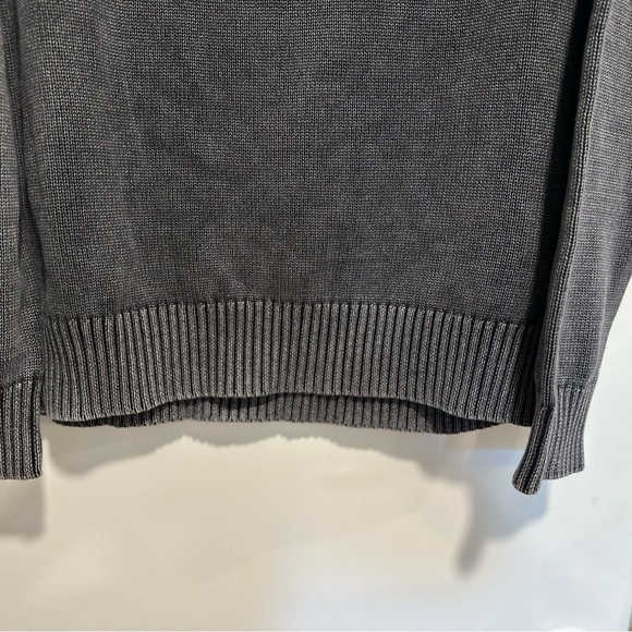 Rock & Republic Men's XL 100% Cotton Mock Neck Henley Faded Pullover Sweater. - Picture 11 of 15